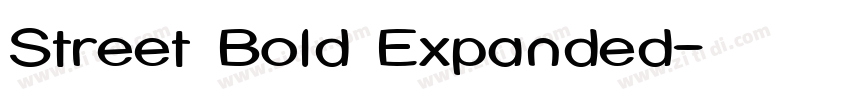 Street Bold Expanded字体转换